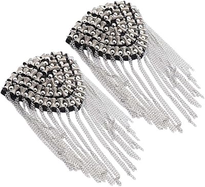A pair of golden chain spiters with pompom, Ringmaster badge pin, Halloween costume accessories, patches.. Experience the satisfaction of affordable shopping with DIAYTAR NIGERIA's nationwide 5-8 day delivery.
