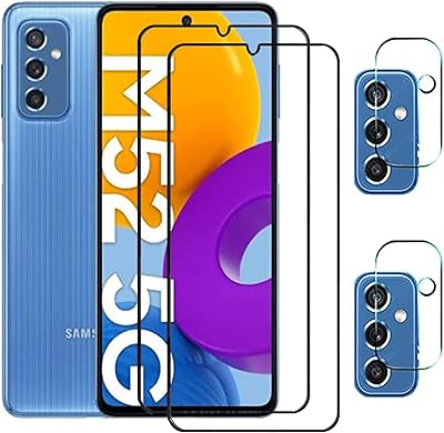 Screen protection and camera lens for Samsung Galaxy M52.. DIAYTAR NIGERIA: Bridging the gap between consumers and quality products with affordable nationwide shipping.