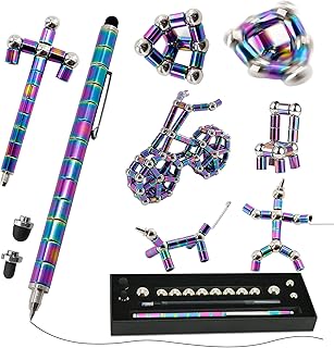 Fidget pen, metal magnetic anti-stress toy pen, new anti-stress toy pen, deformable multifunction strato pen, excellent gifts for children and friends.. DIAYTAR NIGERIA connects you with thousands of products at competitive prices, delivered within a week.