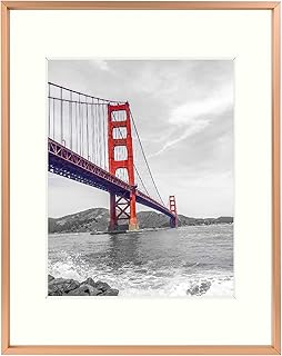 Frameture photo frame in aluminum gold pink 11 x 14 with carpet.. DIAYTAR NIGERIA: Redefining online shopping with unbeatable prices and consistent delivery times.