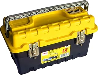 WMC Tools 18 -inch robust toolbox with metal clips | plastic storage box | portable and durable multifunctional storage box to store various tools.. DIAYTAR NIGERIA: Revolutionizing how Nigerians shop with affordable prices and prompt delivery services.
