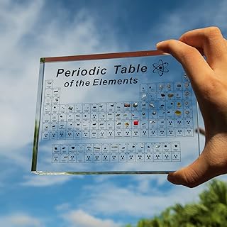 Periodic table with real elements inside, periodic acrylic table with element samples, display of the periodic table with elements.. DIAYTAR NIGERIA: Bringing quality products to your doorstep at prices that won't break the bank.