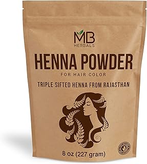 Henna powder MB Herbals 227 g | Hair natural coloring | Triple filtered | crude | Not irradiated | 100 % natural - nothing added or deleted.. DIAYTAR NIGERIA brings the market to your fingertips with affordable prices and prompt delivery service.