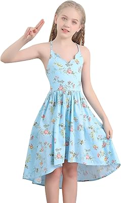 Relaxed floral print dress above the knee for girls, summer dresses bare.. Discover shopping simplified with DIAYTAR NIGERIA's comprehensive platform and reliable 5-8 day shipping.