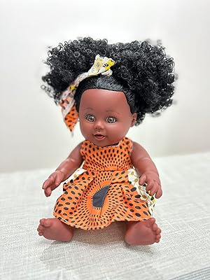 Renaissant African-American doll | Sweet black American and light brown skin.. DIAYTAR NIGERIA transforms online retail with our affordable platform and dependable shipping service.