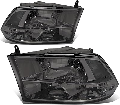 DNA Motoring headlights with smoked lenses compatible with 10-18 RAM 1500-5500, adapted to models of double headlights or quadruple HL-OH-DR09qua-SM-CL1.. Shop smart with DIAYTAR NIGERIA, offering a vast product range delivered to your doorstep within a week.