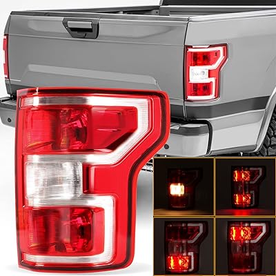 Rear light with bulbs compatible with Ford F150 2018 2019 2020 (right passenger side).. DIAYTAR NIGERIA: Where affordability meets variety, with thousands of products delivered in less than 8 days.