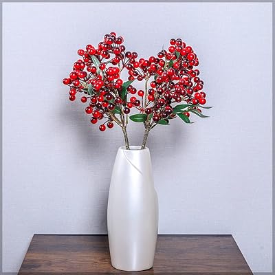 Yatai 2 pieces of red Christmas berries from winter artificial winter sticks for decoration.. From household needs to gadgets, DIAYTAR Nigeria has it all.