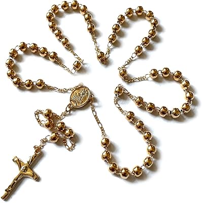 Gold -plated metal rosary and silver with Catholic Cross Cross Nx Gifts.. Spend less, get more — that’s the DIAYTAR Nigeria promise.