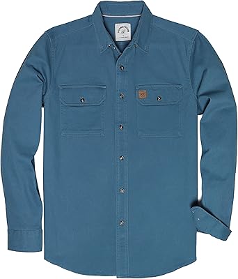 DUBINIK® Long sleeve buttoned shirt for men long sleeve shirt for men shirt in a relaxed casual cotton with pockets.. DIAYTAR NIGERIA: Connecting every Nigerian with quality products at prices everyone can afford.