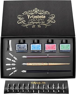 Trastella calligraphy set for beginners 3 calligraphy pens 4 bottles.. Your everyday shopping companion, DIAYTAR NIGERIA offers unbeatable value with nationwide delivery.