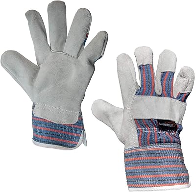 Economic leather work gloves for safe handler | Robust and durable design, safety work gloves, light and versatile, 3 -inch cuff, pack of 3.. DIAYTAR NIGERIA: Your partner in affordable online retail with reliable shipping across Nigeria.
