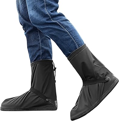 Waterproof shoe cover with adjustable reflectors, rainbattle cover for cycling, camping, hiking.. DIAYTAR NIGERIA: Where every search yields affordable results delivered promptly to your door.