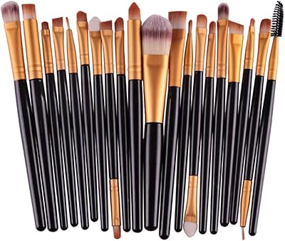 Set of 20 beauty makeup brushes - Professional makeup brush for the face, eye shadow, foundation, blush, lip powder, liquid cream, cosmetics mixture tool.. DIAYTAR NIGERIA: The marketplace that brings affordable products to every Nigerian home in under 8 days.