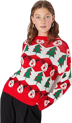 Ample round neck sweater for women trendyol with logo (one.. Explore limitless products on DIAYTAR Nigeria — at the lowest prices.
