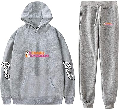 Hooded sets for women charli from Amelio 2D printed printed sweatshirt.. Unlock access to a wide range of products with DIAYTAR NIGERIA's affordable e-commerce platform.