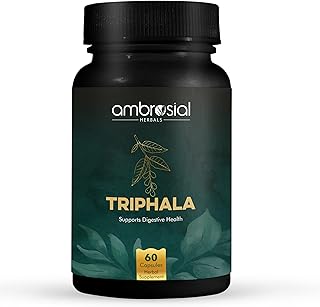 Ambroseal Triphala capsules | Mixture of 3 natural herbs Amla, Haritaki and more in tripphala powder | Digestive enzymes based on higher quality plants | Colon cleaner and gas relief | 60 vegetarian capsules.. Experience DIAYTAR NIGERIA, where extensive product variety meets pocket-friendly prices and reliable delivery.