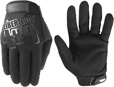 Original mechanical work gloves Ciberron, multifunction touch screen, suitable for work on cars, driving, gardening and outdoor sports, black, size M.. DIAYTAR NIGERIA: Where shopping meets satisfaction with affordable prices and prompt delivery services.