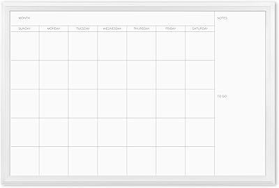 Dry erasable magnetic calendar table with a brands, 20 x 30 inches, white wooden frame (2075u00-01).. Your e-commerce hub for everything — DIAYTAR Nigeria has you covered.