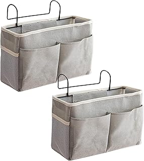 Multifunction storage basket to hang The White Shop for hospital bedside organizers and bed barriers (gray).. Shop from anywhere in Nigeria and receive your DIAYTAR purchases at affordable prices within a week.