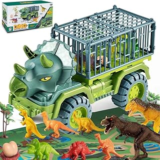 Dinosaur truck toy for children from 3 to 6 years old TRICERATOPS transport with 12.. DIAYTAR NIGERIA makes every shopping desire a reality with affordable prices and delivery in 5-8 days.