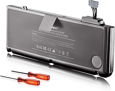 Laptop replacement battery E Egoway A1322 A1278 for 13 -inch MacBook Pro (10.95 V 6000 mAh).. DIAYTAR NIGERIA: Where shopping is affordable, selection is vast, and delivery is always reliable.
