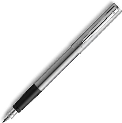 Waterman chrome graduate feather pen, fine point, blue ink.. DIAYTAR NIGERIA: Your one-stop e-commerce destination with affordable prices and nationwide delivery in 5-8 days.