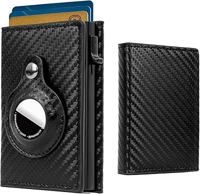 Men's wallet with air chip carrot, RFID leather holder in carbon fiber and aluminum, anti-listed cover, carbon fiber.. DIAYTAR NIGERIA: Your affordable gateway to thousands of products delivered within a week.