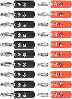 Banana cards, loudspeaker banana plugs in red and black zinc alloy for loudspeaker wire.. Discover shopping made simple with DIAYTAR NIGERIA's comprehensive platform and nationwide delivery service.