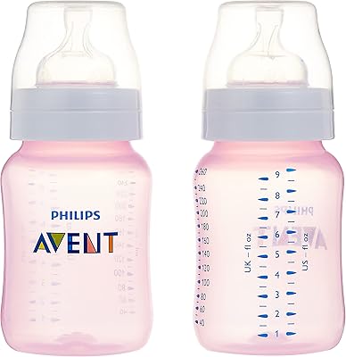 Philips Avent anti-coli bottle, 260 ml, pink, SCF814/62 model.. DIAYTAR NIGERIA: Connecting every Nigerian with quality products at prices everyone can afford.