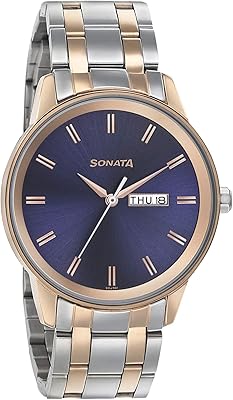 Sonata analog watch for men with blue dial 7133km02/nn7133km02, bracelet.. DIAYTAR NIGERIA brings the joy of affordable shopping to your fingertips with delivery in less than 8 days.