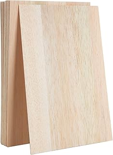 20 Non -finished linden plywood sheets, thin plywood sheet of 8 x 12 x 1/16 "for crafts, amateurs, manufacturing of models, art, wood crafts and laser projects (300 x 200 x 1.5 mm).. DIAYTAR NIGERIA: Connecting Nigerians with affordable products through our expansive e-commerce platform.