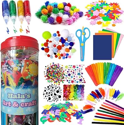 Halaz Art & Craft Kids Supplies Art and Craft Kit for Toddlers.. DIAYTAR NIGERIA brings the marketplace to every Nigerian home with affordable prices and quick delivery.