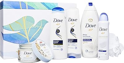 Gift set for the bath and body Dove Beauty Essentials Bathroom Gift Box Perfect for Him or Elle, Depth Hydration and Original Cleaning, 5 Pieces.. DIAYTAR NIGERIA: Where shopping meets satisfaction with affordable prices and prompt delivery services.