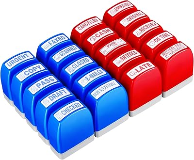 Set of 20 self-entertaining rubber pads, pre-entered office pads to copy paid ink pads, professional stamps, account letters, paper files and text with plastic tray, red and blue ink.. Shop with confidence at Nigeria's leading affordable e-commerce platform with reliable delivery services.