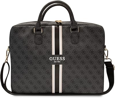 Guess computer bag, 4G scratch pattern, 16 -inch size, with shoulder strap, zipper, durable and elegant design, can be used for office and school.. DIAYTAR NIGERIA delivers more than purchases - we deliver affordable shopping solutions within the week.