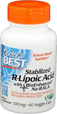 Doctor's Best lipoic acid capsules, 60 vegetarian capsules.. Explore fashion, tech, home goods, and more on DIAYTAR Nigeria — always affordable, always fast.