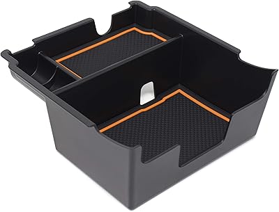 Accessories of armrest organizer for central console for Subaru Crosstrek and Impreza 2018 2019 (orange garnish).. DIAYTAR NIGERIA combines affordability, variety, and convenience with nationwide delivery services.