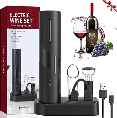 5-in-1 electric bottle opener with USB loading line, paper cutting, vacuum cover and pouring for gifts for wine lovers.. DIAYTAR NIGERIA makes quality accessible to all with our affordable prices and quick delivery service.
