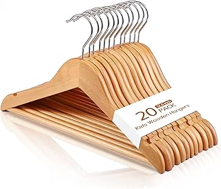 Cosimode wooden baby hanger 20 pieces wooden hangers for bedroom.. Shop with confidence at DIAYTAR NIGERIA, offering extensive product variety with nationwide delivery.