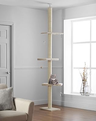 Cat tree peppa & max from floor to ceiling 215.. No stress, no delays — DIAYTAR Nigeria is your trusted shopping partner.