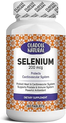 OLADOLE Natural selenium 200 mcg 180 Powerful antioxidant supplement tables support prostate and the immune system | Protects the heart and the cardiovascular system | Selenium food supplements for men and women.. DIAYTAR NIGERIA: Making quality products accessible to all Nigerians at affordable prices.