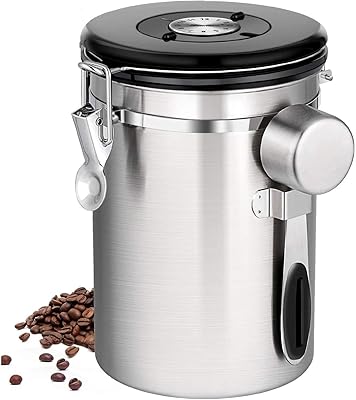U-Home stainless steel hermetic coffee box with date monitoring.. DIAYTAR NIGERIA combines affordability, variety, and convenience with nationwide delivery services.