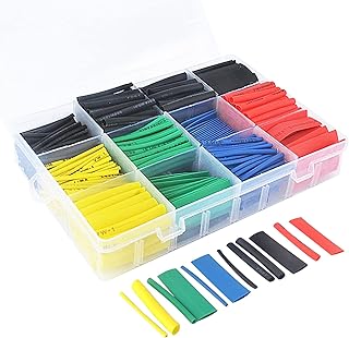 Set of 530 pieces of thermoretractable sheaths for electronic polyolefin 2: 1 electronic insulation, rolled around wires and cables.. DIAYTAR NIGERIA brings affordable shopping to your fingertips with reliable delivery in less than 8 days.