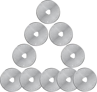 10 rotary cutting blades, 45 mm spare blades for fabric seam, scrapbooking, sewing, arts and crafts.. Thousands of items, all priced just right — shop DIAYTAR Nigeria today.