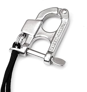 Rapid clearance lock yousuf marine boat design, 316 stainless steel, high resistance carabiner for surfing, diving and sailing, with nylon rope.. Fast delivery is our promise — DIAYTAR Nigeria keeps it real.