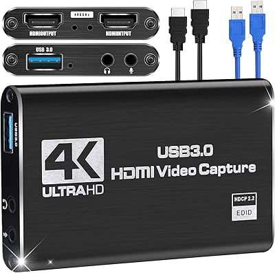 Microware 4k USB 3.0 HDMI micrown game recording card with loop.. Shop with confidence at DIAYTAR NIGERIA, Nigeria's premier affordable e-commerce platform.
