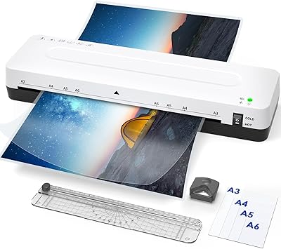 Plastifying 13 inch - Lasting A3 with 30 plastic bags, set of hot and cold platifiers with paper cutter and corner roundabouts for the office, the house and the school.. DIAYTAR NIGERIA: Where affordability meets variety, with thousands of products delivered in less than 8 days.