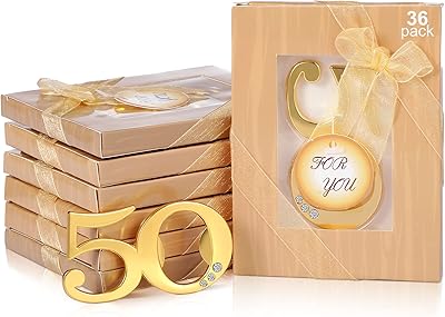 36 Beer bottle openers 50th anniversary for 50th birthday or 50th wedding anniversary party gifts, guest memories, rose gold.. DIAYTAR NIGERIA delivers more than expected with our extensive catalog and 5-8 day delivery service.