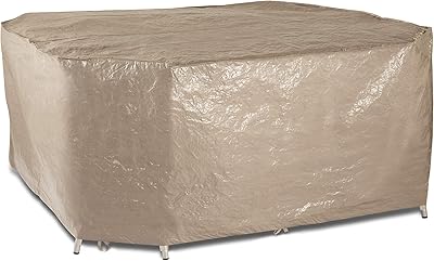 Cover for garden furniture in polytuf of neutral beige medium resistance adapted to small.. For everyday items and more, trust DIAYTAR Nigeria.